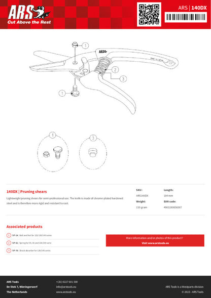 ARS 140 DX  Ψαλίδι κλαδέματος | My Store